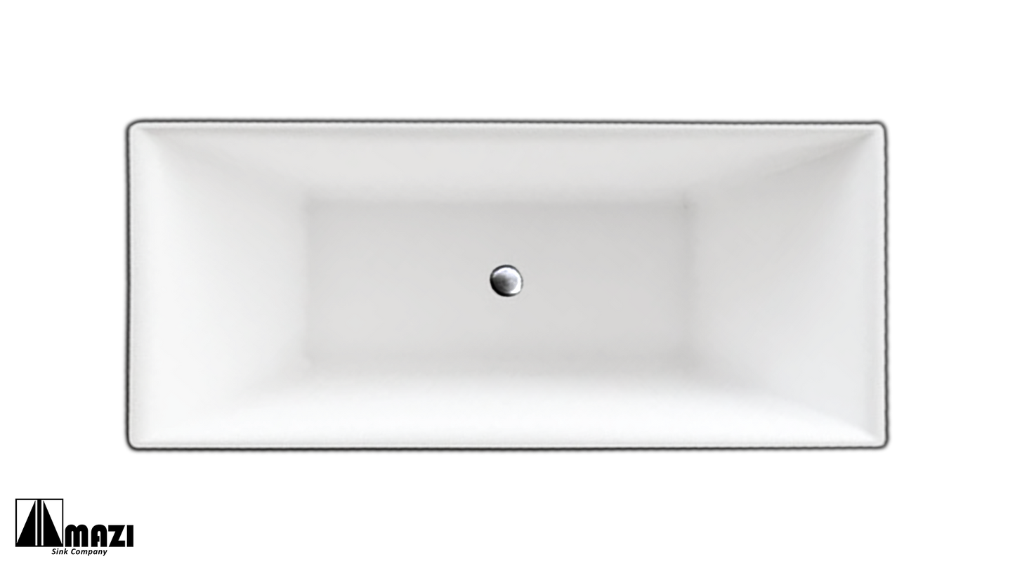 ZeroSink Freestanding Acrylic Soaking Tub XA-065 - Premium Gallery View