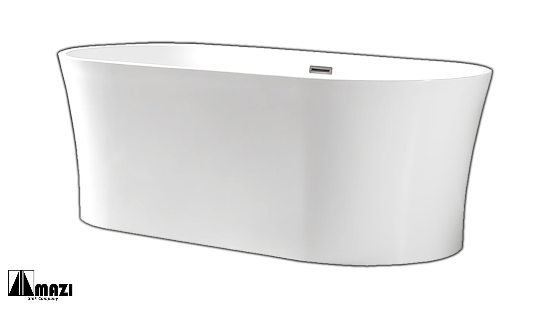 ZeroSink Freestanding Acrylic Soaking Tub XA-125 - Premium Gallery View