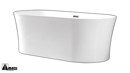 ZeroSink Freestanding Acrylic Soaking Tub XA-125 - Premium Gallery View