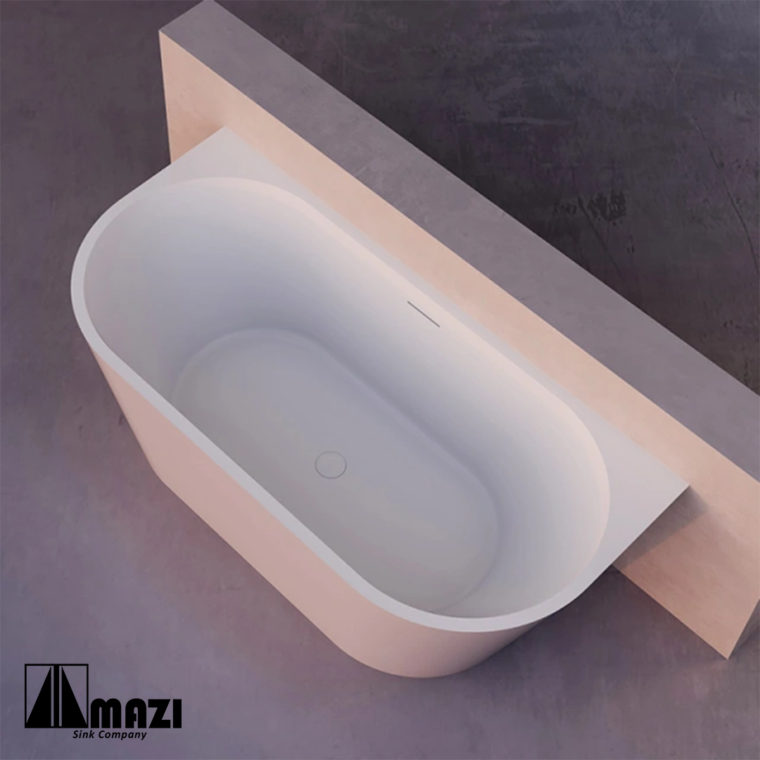 ZeroSink Freestanding Acrylic Soaking Tub XA-191 - Premium Gallery View