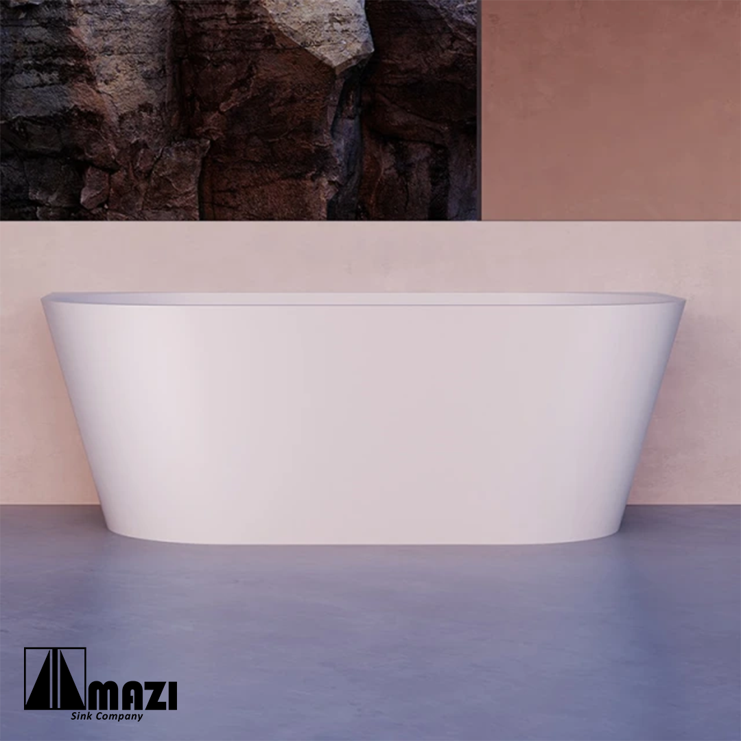 ZeroSink Freestanding Acrylic Soaking Tub XA-191 - Premium Gallery View