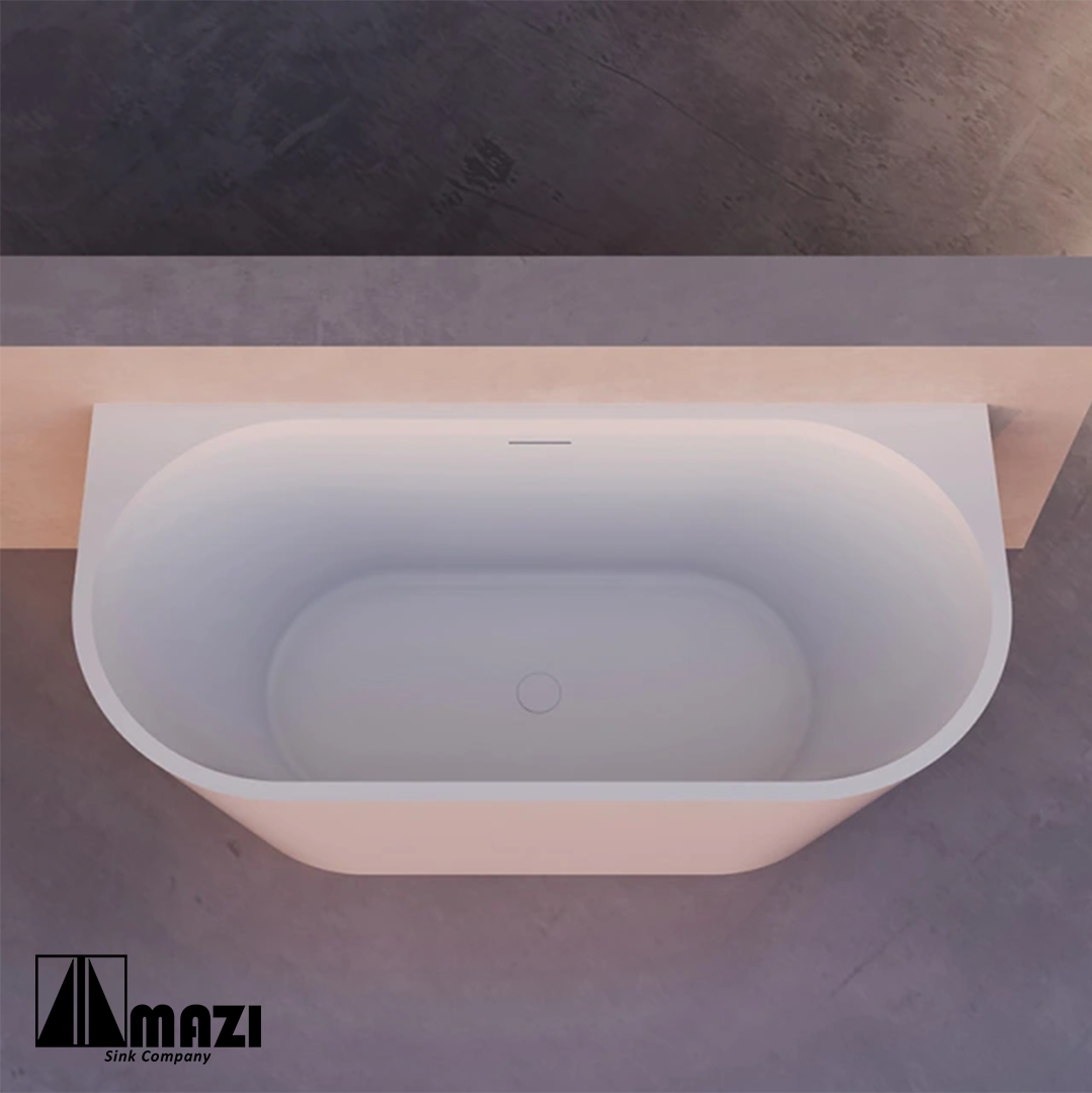 ZeroSink Freestanding Acrylic Soaking Tub XA-191 - Premium Gallery View