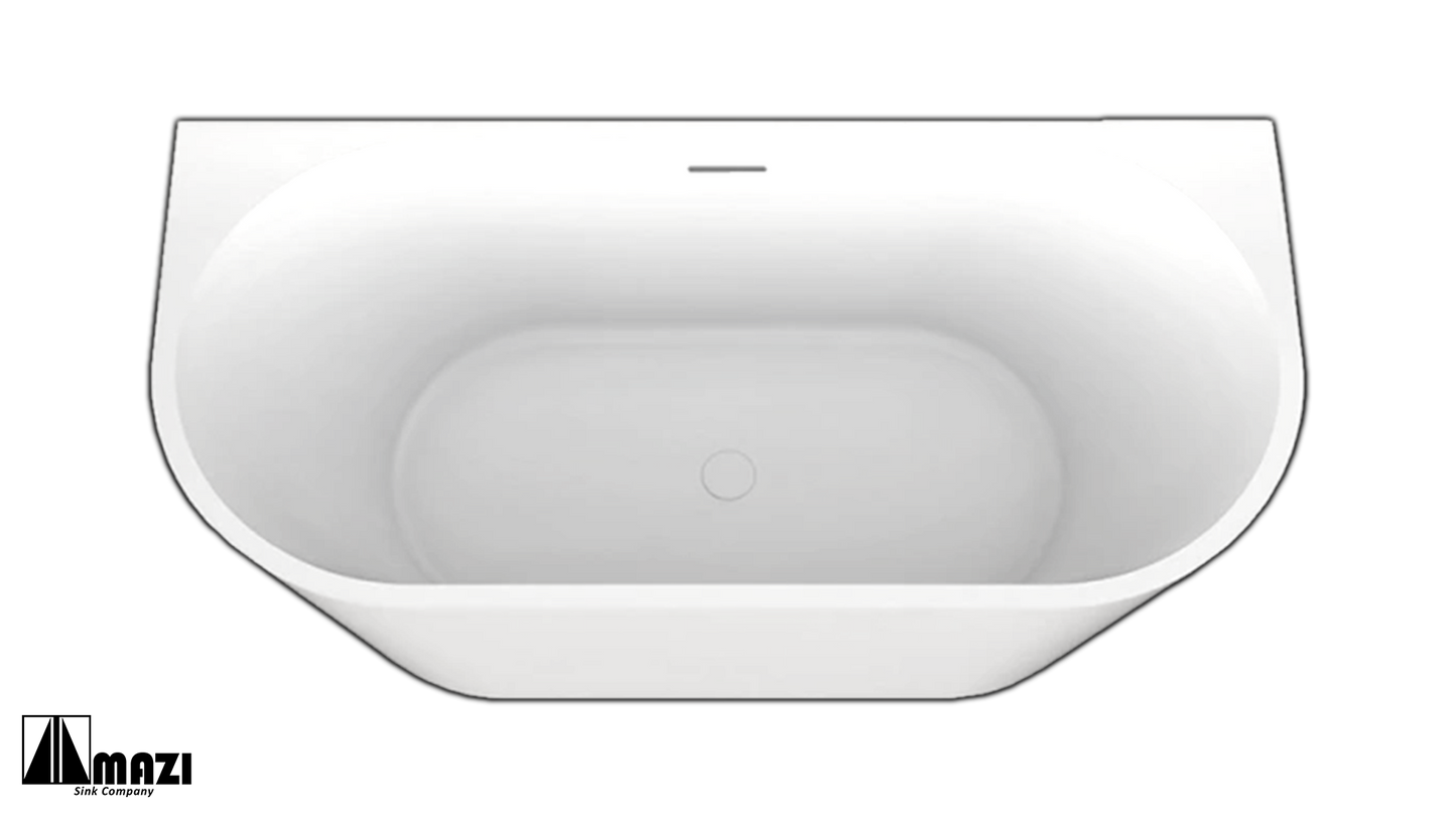 ZeroSink Freestanding Acrylic Soaking Tub XA-191 - Premium Gallery View