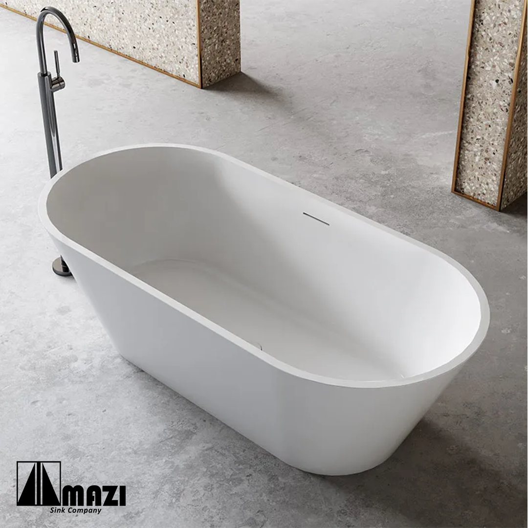 ZeroSink Freestanding Acrylic Soaking Tub XA-211 - Premium Gallery View