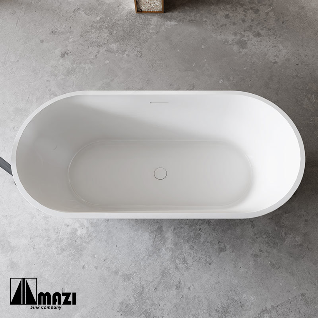 ZeroSink Freestanding Acrylic Soaking Tub XA-211 - Premium Gallery View