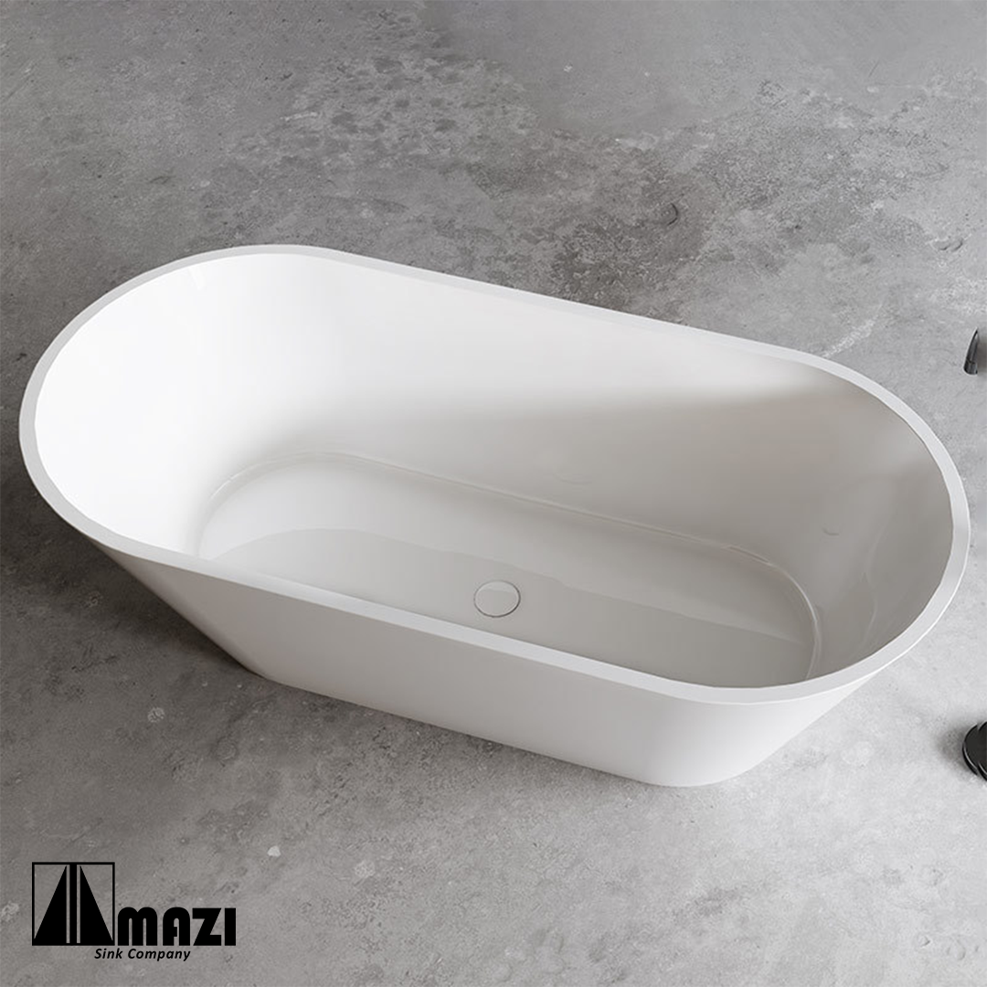 ZeroSink Freestanding Acrylic Soaking Tub XA-211 - Premium Gallery View