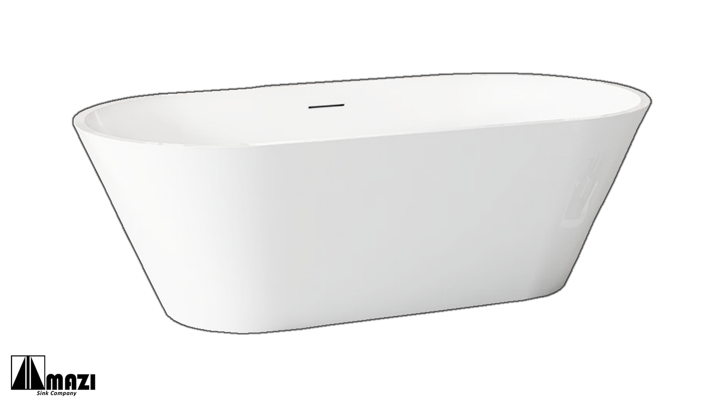 ZeroSink Freestanding Acrylic Soaking Tub XA-211 - Premium Gallery View