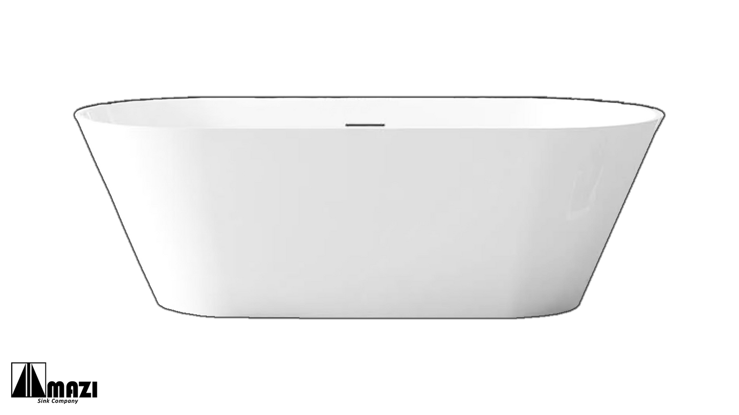 ZeroSink Freestanding Acrylic Soaking Tub XA-211 - Premium Gallery View