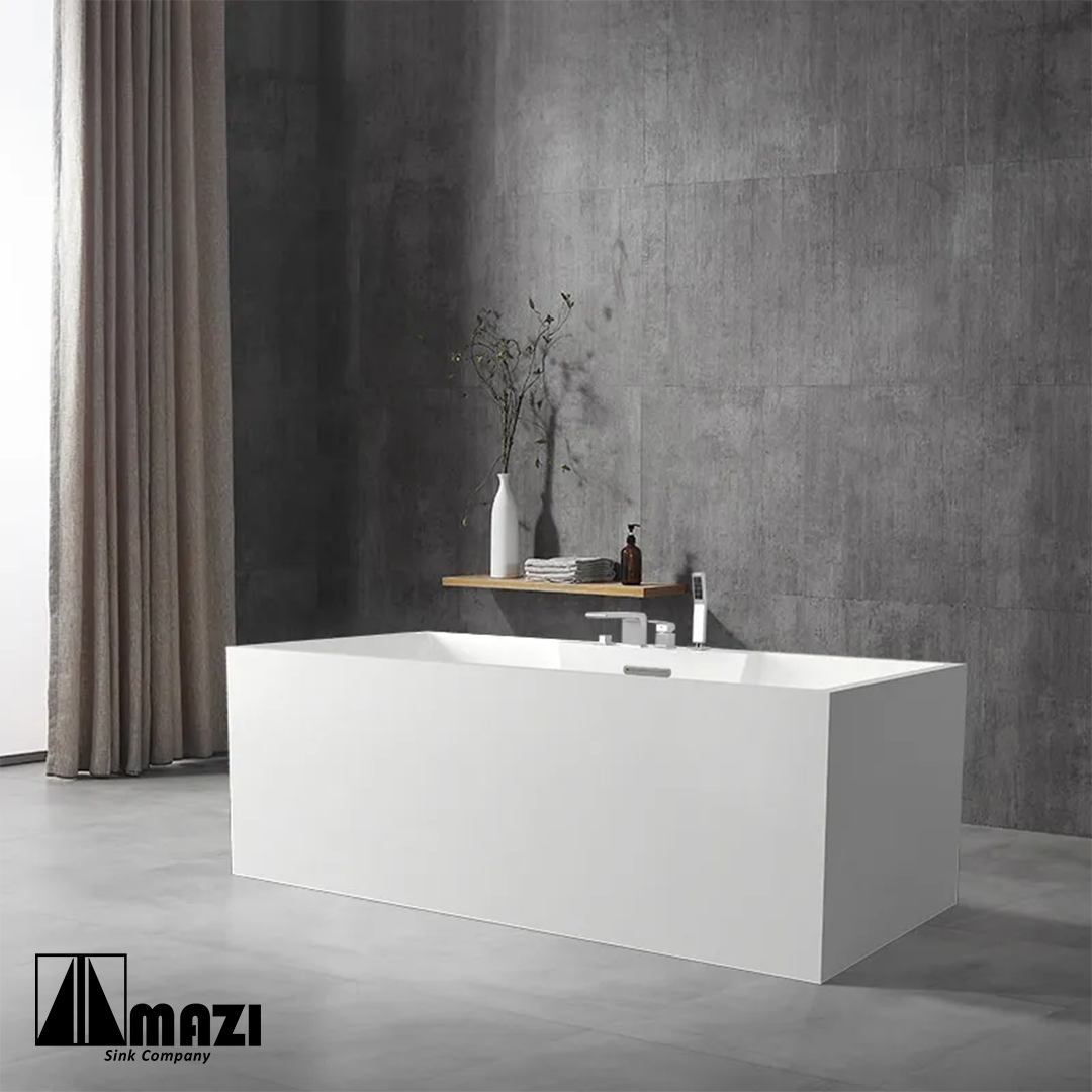 ZeroSink Freestanding Acrylic Soaking Tub TW-6635 - Premium Gallery View