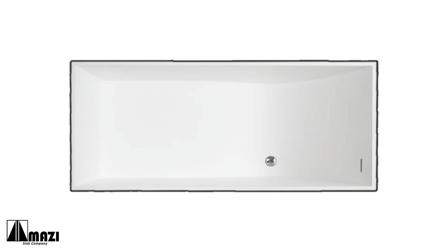 ZeroSink Freestanding Solid Surface Soaking Tub HX-8872 - Premium Gallery View