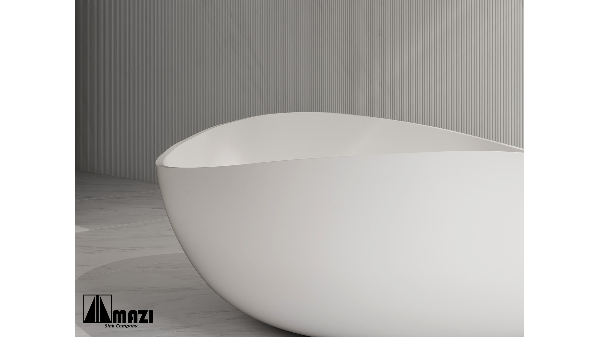 ZeroSink Freestanding Solid Surface Soaking Tub XA-8819 - Premium Gallery View