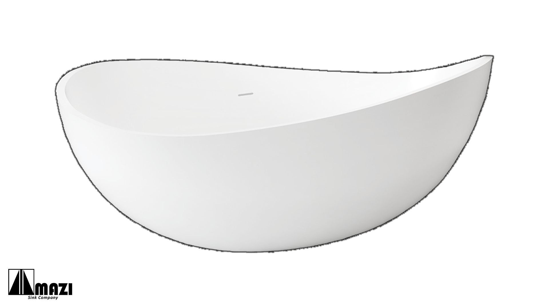 ZeroSink Freestanding Solid Surface Soaking Tub XA-8819 - Premium Gallery View