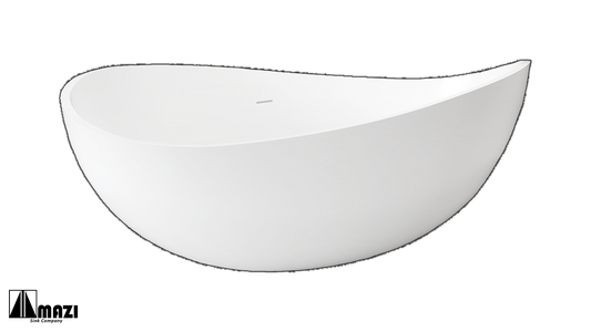 ZeroSink Freestanding Solid Surface Soaking Tub XA-8819 - Premium Gallery View