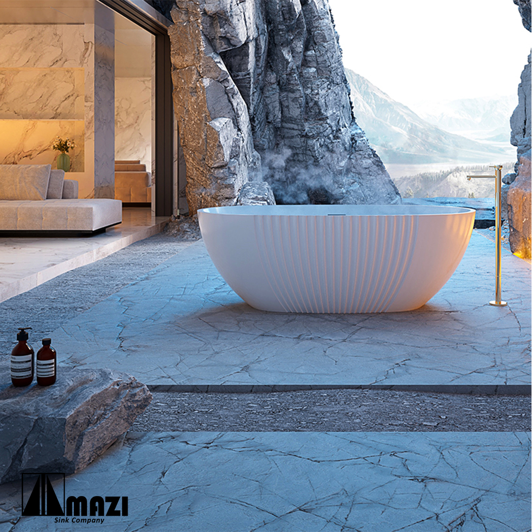 ZeroSink Freestanding Acrylic Soaking Tub XY-5007 - Premium Gallery View