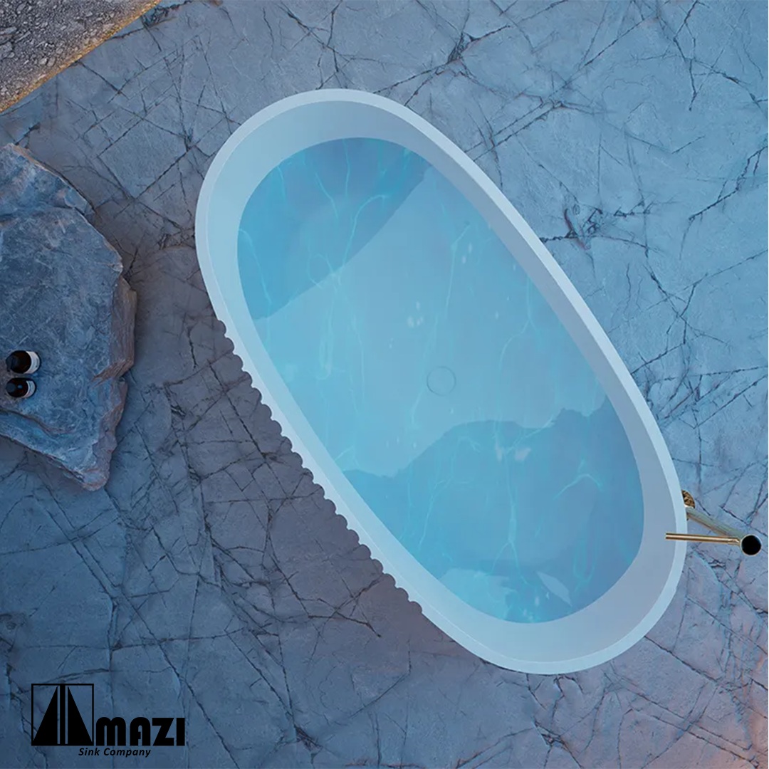 ZeroSink Freestanding Acrylic Soaking Tub XY-5007 - Premium Gallery View