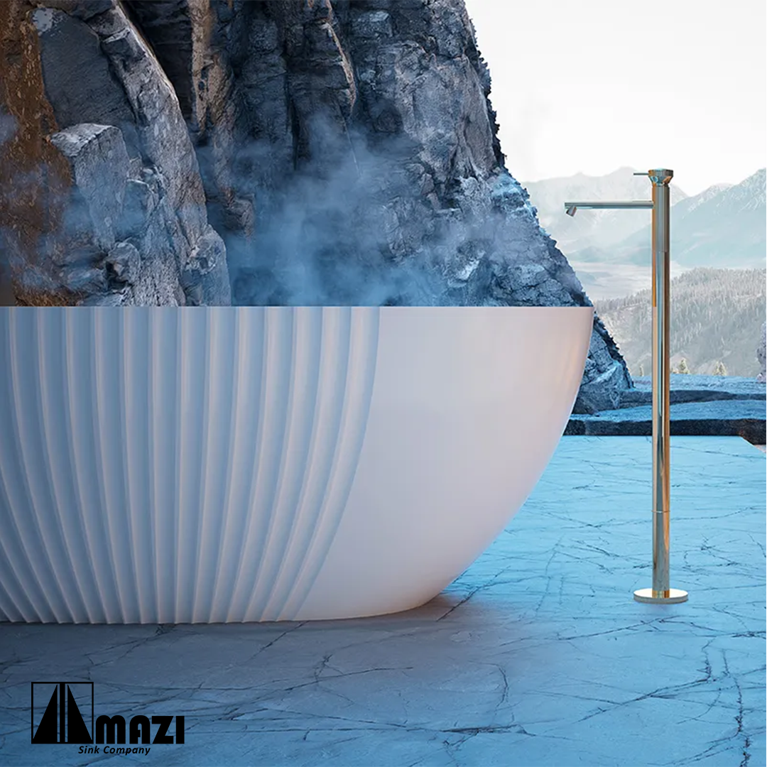 ZeroSink Freestanding Acrylic Soaking Tub XY-5007 - Premium Gallery View