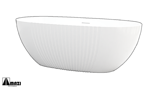 ZeroSink Freestanding Acrylic Soaking Tub XY-5007 - Premium Gallery View