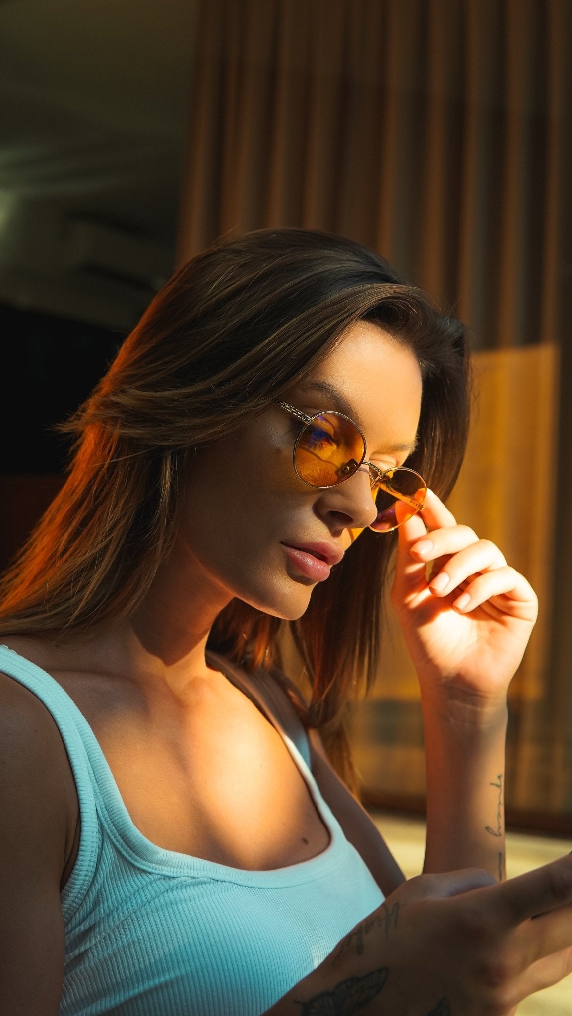 ZeroSink Athena 24K Gold Plated Blue Light Blocking Glasses - Premium Gallery View