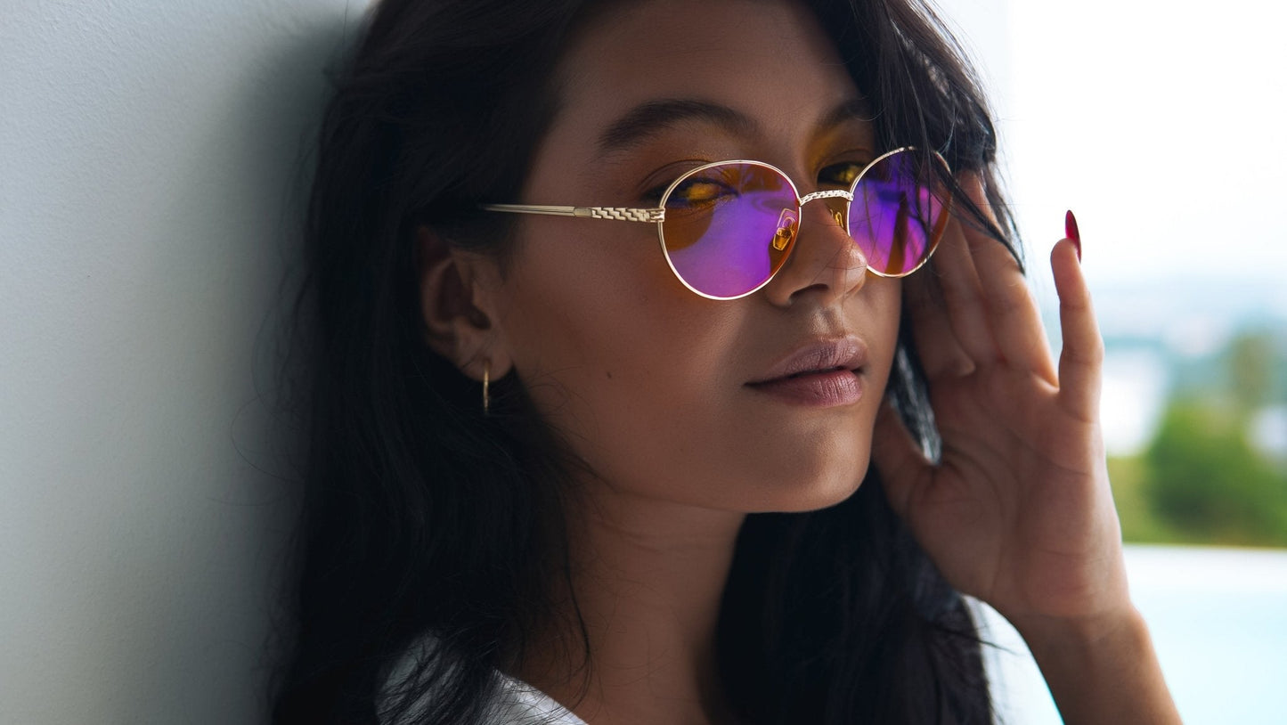 ZeroSink Athena 24K Gold Plated Blue Light Blocking Glasses - Premium Gallery View