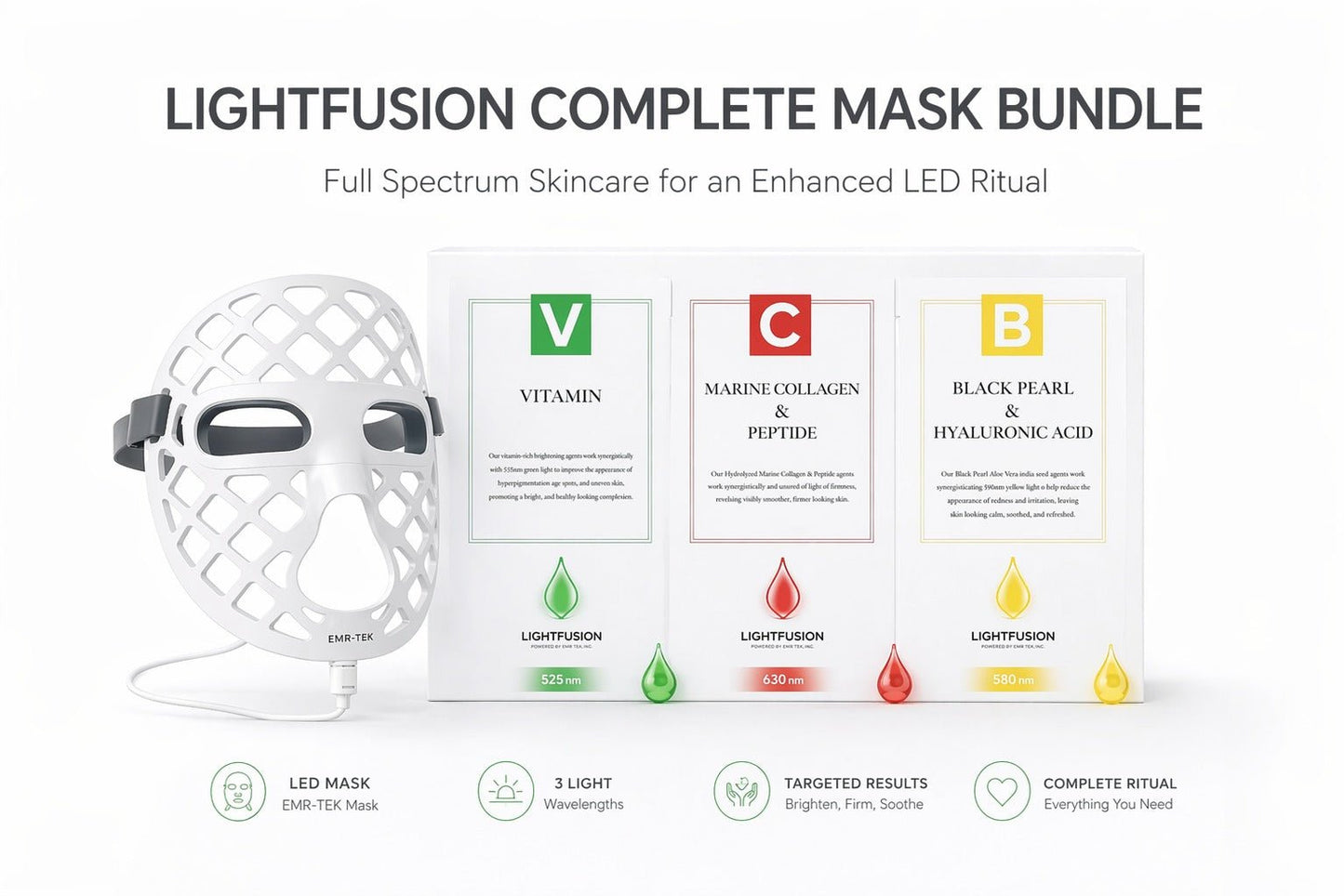ZeroSink Eterno Mask & Light Fusion Sheet Mask Bundle - Premium Gallery View